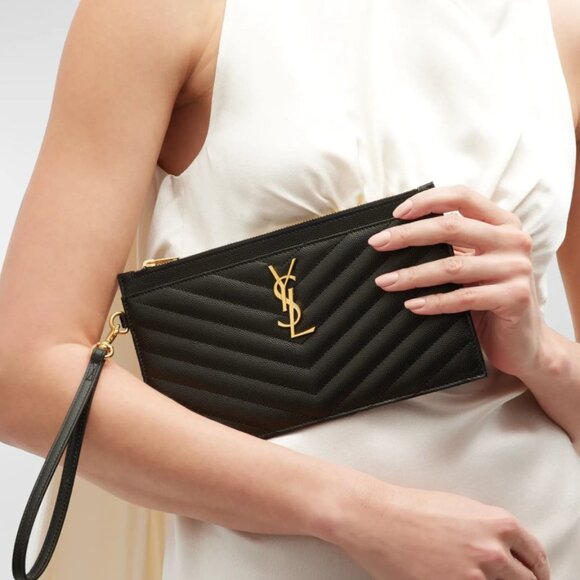 New Saint Laurent Monogram Wristlet - Picture 15 of 15